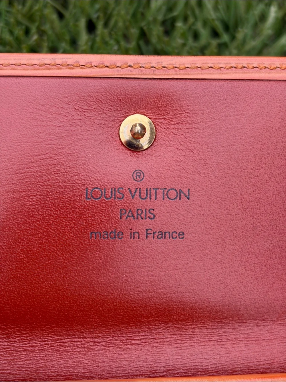 Louis Vuitton Epi Leather Double Sided Wallet Authentic 1996 DateCode France